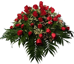Red Rose Casket Spray