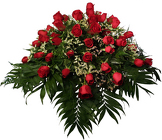 Red Rose Casket Spray