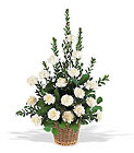 White Simplicity Basket In Louisville, KY, In Kentucky, Schmitt's Florist