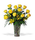 A Dozen Yellow Roses In Louisville, KY, In Kentucky, Schmitt's Florist